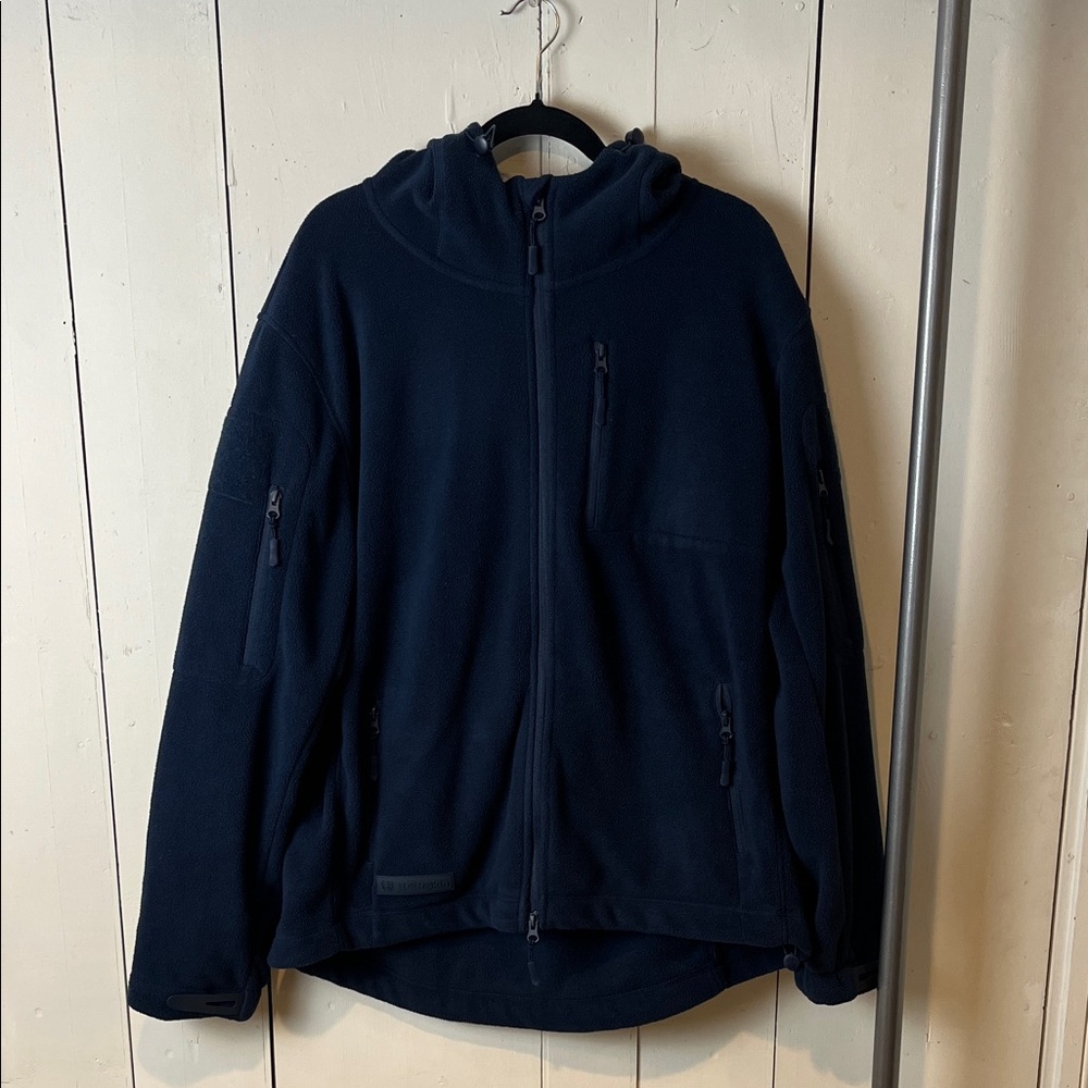 Baerskin Dark Blue Hooded Fleece Jacket pre-owned.